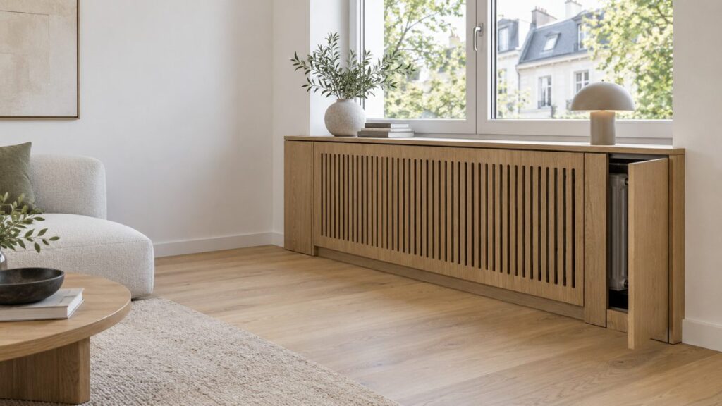 Mască de calorifer cu front ventilat