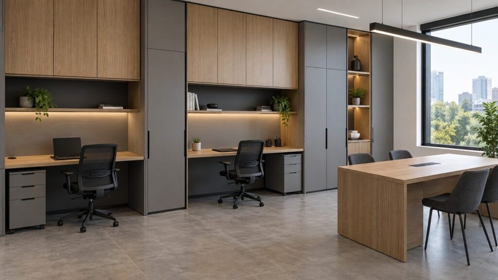 Mobilier integrat pentru birou