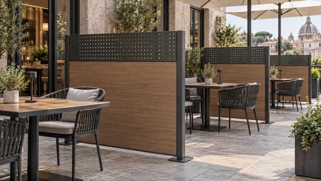 Paravan pentru terasă HoReCa