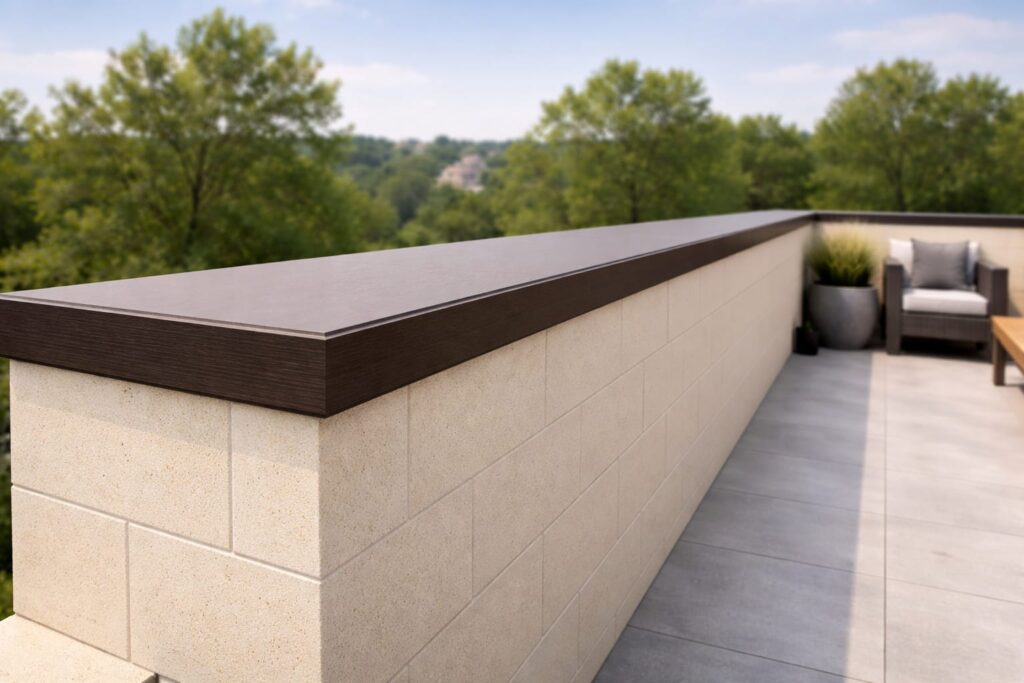 Capac HPL pentru parapet sau atic